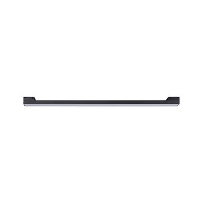 Slim black aluminum LED light with white diffuser for modern indoor lighting solutions