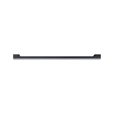 Slim black aluminum LED light with white diffuser for modern indoor lighting solutions