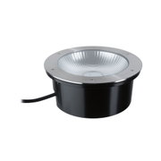 Ronde inbouwspot van roestvrij staal en zwart materiaal met reflecterende lens voor LED-verlichting