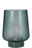 Pauleen Lampe à poser Pretty Glamour E27 2700K 40lm 0,8W turquoise Lampe de table en verre vert avec motif texturé et base mate pour un éclairage d'ambiance
