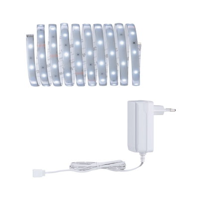 Flexible weiße LED-Lichtleiste mit Netzteil für energiesparende Beleuchtung im Innenbereich
