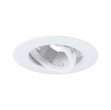 Witte inbouwspot van kunststof met verstelbare inzet voor flexibele LED-verlichting