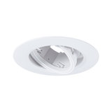Spot encastré blanc en plastique avec insert orientable pour éclairage LED flexible