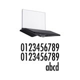 Black LED wall light with clear acrylic glass and motion sensor for modern outdoor lighting