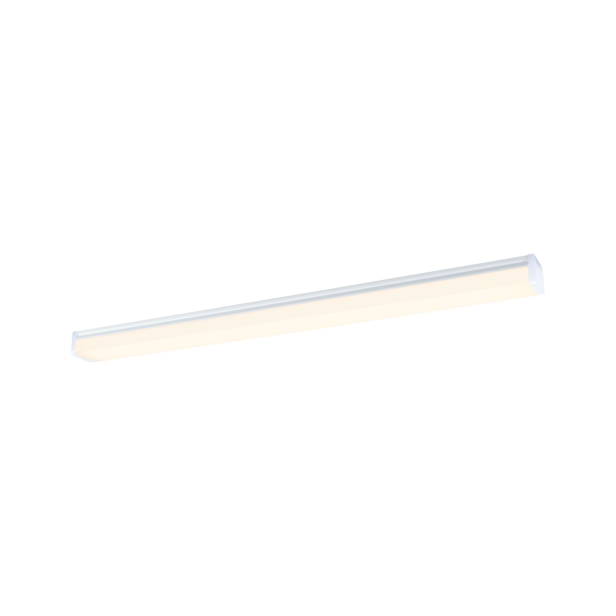 Schlanke weiße LED-Deckenleuchte mit warmweißem Licht für moderne Innenräume und energiesparende Beleuchtung
