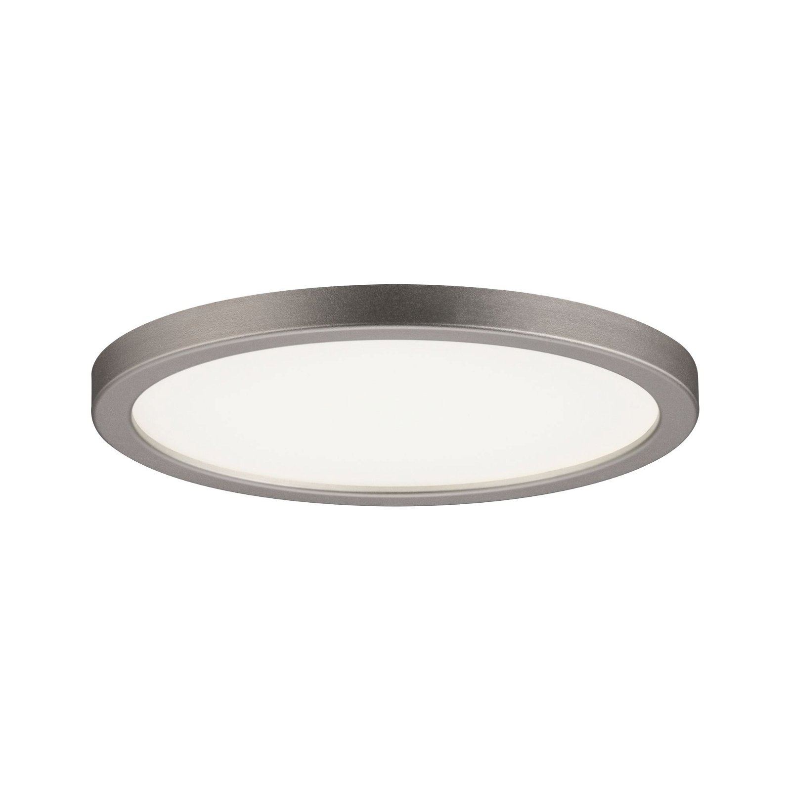 LED Recessed panel Areo IP44 round 120mm 6,5W 418lm 3000K Nickel matt dimmable