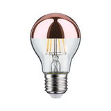 Ampoule LED avec revêtement cuivre partiel et verre transparent pour éclairage économique