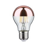 LED-Glühbirne mit kupferfarbenem Spiegelglas und E27-Fassung für energiesparende Beleuchtung