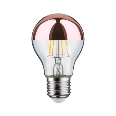LED-Glühbirne mit kupferfarbenem Spiegelglas und E27-Fassung für energiesparende Beleuchtung