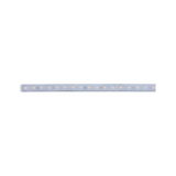 Long LED light strip with warm white LEDs and transparent cover for flexible lighting solutions
