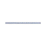 Long LED light strip with warm white LEDs and transparent cover for flexible lighting solutions