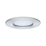 Rond LED-inbouwpaneel van geborsteld zilverkleurig aluminium voor energiezuinige verlichting