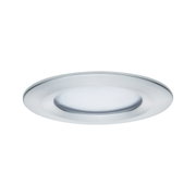 Panneau LED encastré rond en aluminium brossé argenté pour éclairage économique
