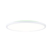 Ronde witte LED-plafondlamp met groene rand van kunststof voor energiezuinige verlichting
