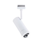 Modern white metal LED spotlight with adjustable head for flexible lighting solutions