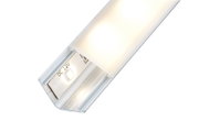 Profilé en aluminium blanc avec diffuseur plastique dépoli pour éclairage LED économique