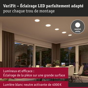 Spots LED encastrés blanc neutre 4000K pour un éclairage efficace du salon