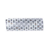 Flexible white LED strip light with adhesive backing for versatile lighting applications and decoration