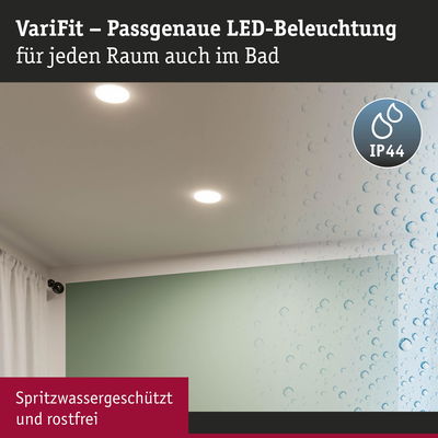 VariFit LED-Deckenleuchten in Weiß, spritzwassergeschützt IP44, ideal für Badezimmerbeleuchtung