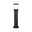 LED Bollard luminaire Bako seawater resistant IP44 500mm max. 20W 230V Anthracite E14 Aluminium/Glass Black outdoor metal lamp with clear shade for garden and pathway lighting
