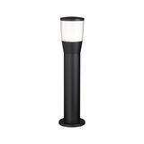 Lampe extérieure noire en métal avec abat-jour transparent pour éclairage de jardin et chemin