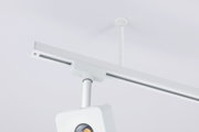 Moderne hvid metal LED-skinne spotlight til fleksibel loftsbelysning i opholdsrum