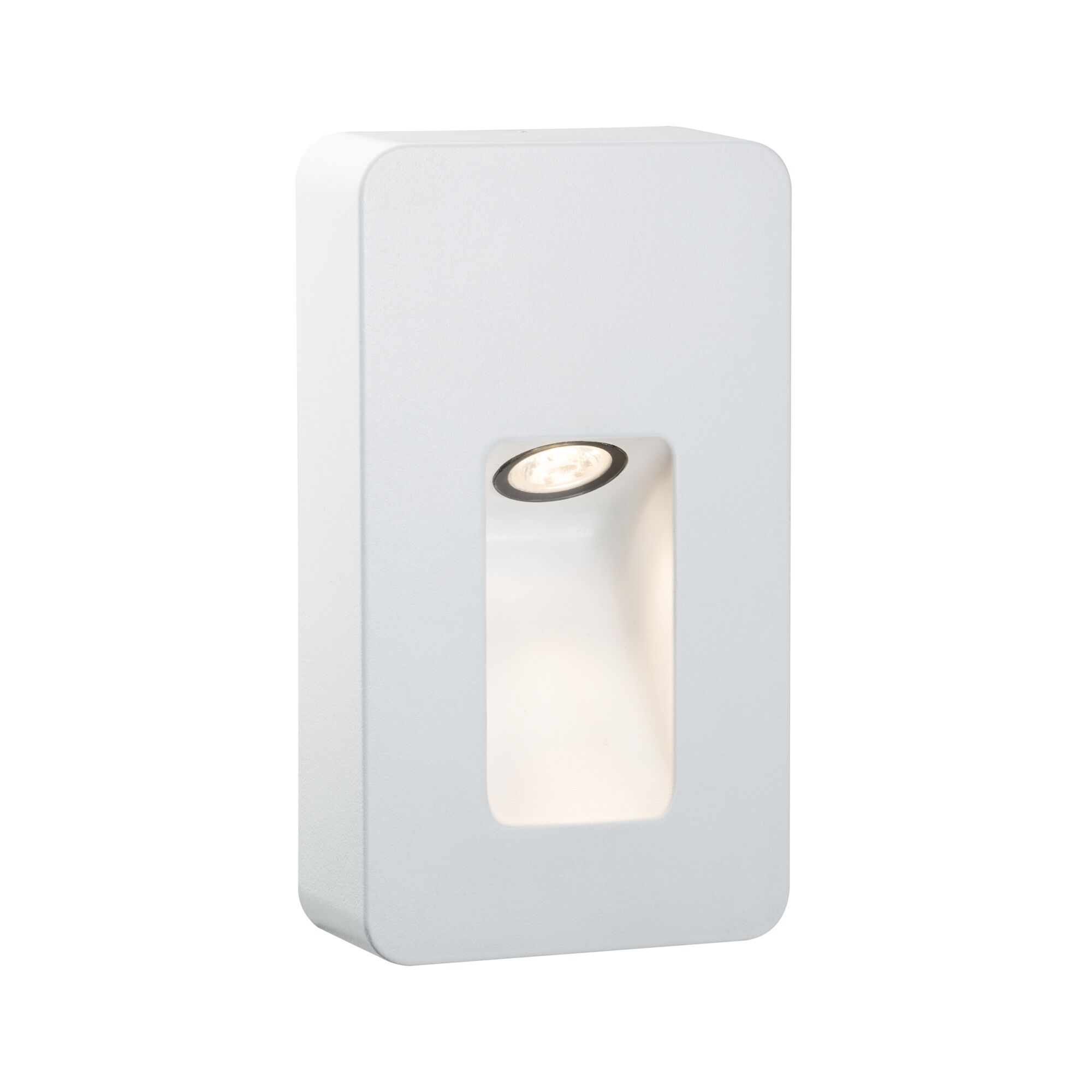 Moderne witte metalen LED-wandlamp met ingebouwde spot voor accentverlichting binnen