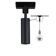 Black metal ceiling mount with cable suspension for modern LED pendant lights
