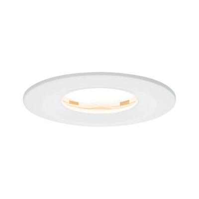 Ronde witte LED-inbouwspot met warm wit licht voor moderne binnenverlichting