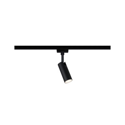 Spot LED noir en métal sur rail pour un éclairage intérieur flexible et moderne