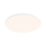 Round white LED ceiling light with warm white glow for modern rooms and energy-efficient lighting