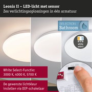 Leonis II LED-plafondlamp met sensor en instelbare White Select voor badkamerverlichting