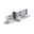 URail Toebehoren Stroomonderbreker 70x18mm Zilver Grijze kunststof en metalen connector voor railsystemen, geschikt voor LED-railsverlichting