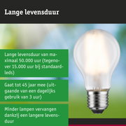 Hand houdt LED-lamp vast tegen groene achtergrond, symbool voor duurzame LED-verlichting