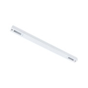 Long white metal LED light for modern indoor lighting with energy-saving technology.