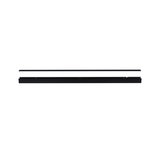 Black aluminum rail for LED lighting systems, slim design for modern lighting solutions