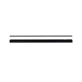 Black aluminum rail for LED lighting systems, slim design for modern lighting solutions