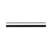 Zwarte aluminium rail voor LED-verlichtingssystemen, slank ontwerp voor moderne verlichting