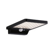 Black LED outdoor light with motion sensor and square design for energy-efficient lighting