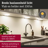 Platte Bredo LED onderbouwlamp in warm wit met 230 lumen voor stijlvolle keukenverlichting