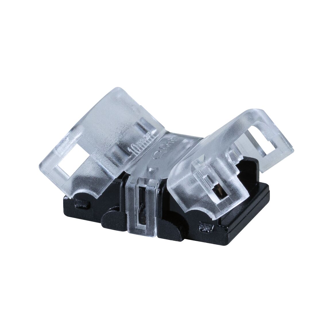 Pro Strip Verbinder Single Color Quick 15x20mm max. 120W Transparent/Schwarz Kunststoff-Verbinder in Schwarz und Transparent für LED-Streifen mit 10 mm Breite, LED Zubehör