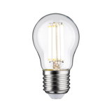Klassisk LED-pære med klart glas og sølvmetalfatning til energieffektiv belysning