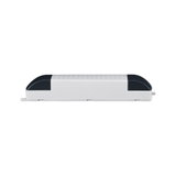 White LED driver housing with black plastic end caps for LED lighting solutions
