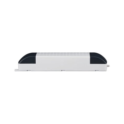 White LED driver housing with black plastic end caps for LED lighting solutions