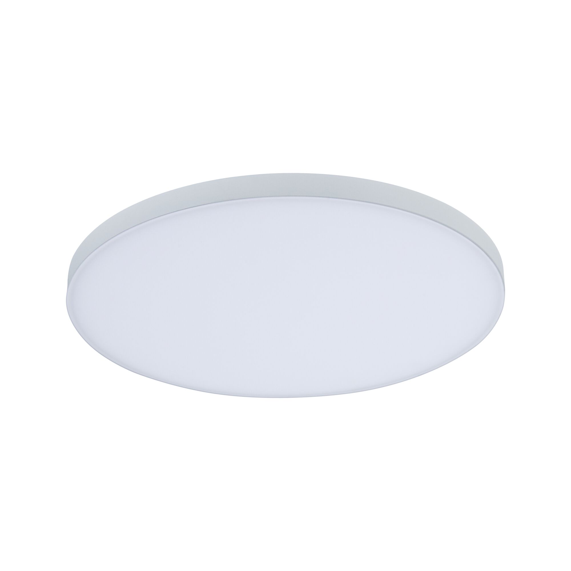 Runde weiße LED-Deckenleuchte mit schlichtem Design aus Kunststoff für moderne Innenräume