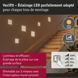 Éclairage LED VariFit en blanc chaud avec gradation 3 niveaux pour escaliers et grandes pièces