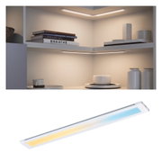 Witte LED-onderbouwverlichting met warm en koel wit licht voor keukenkasten en planken