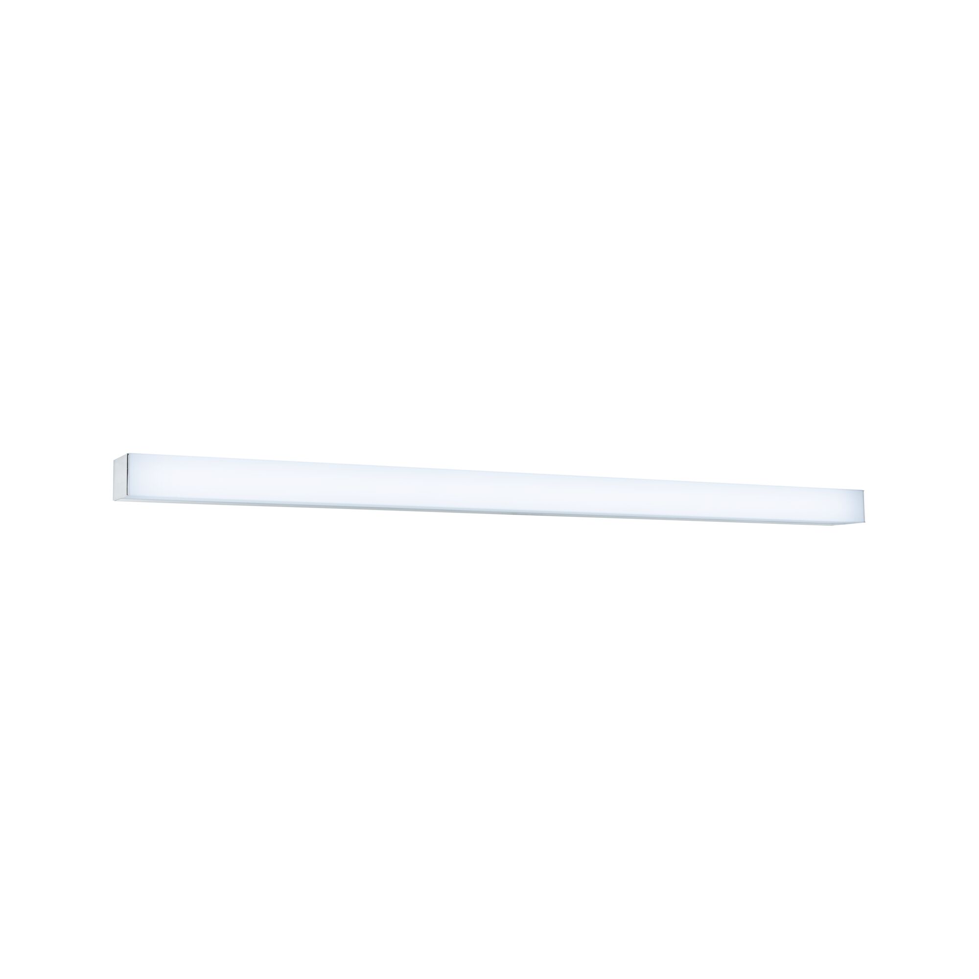 Slim white LED wall light made of plastic for modern indoor lighting and energy-saving illumination