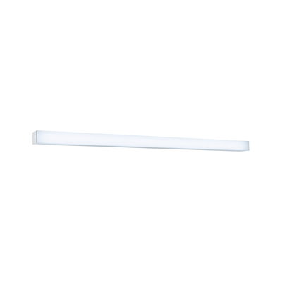 Slim white LED wall light made of plastic for modern indoor lighting and energy-saving illumination