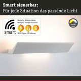 Weiße smarte LED-Wandleuchte mit einstellbarem Weißton, kompatibel mit Alexa und Google Assistant
